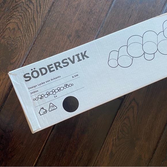 IKEA SODERSVIK Wall Lamp 704.551.29 Dark Chrome Black Bathroom Light - Picture 7 of 8